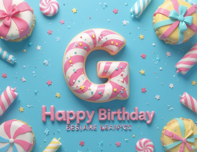 One letter monogram with the letter g