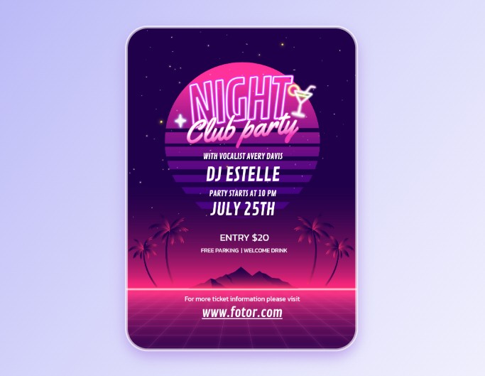 Party flyer template