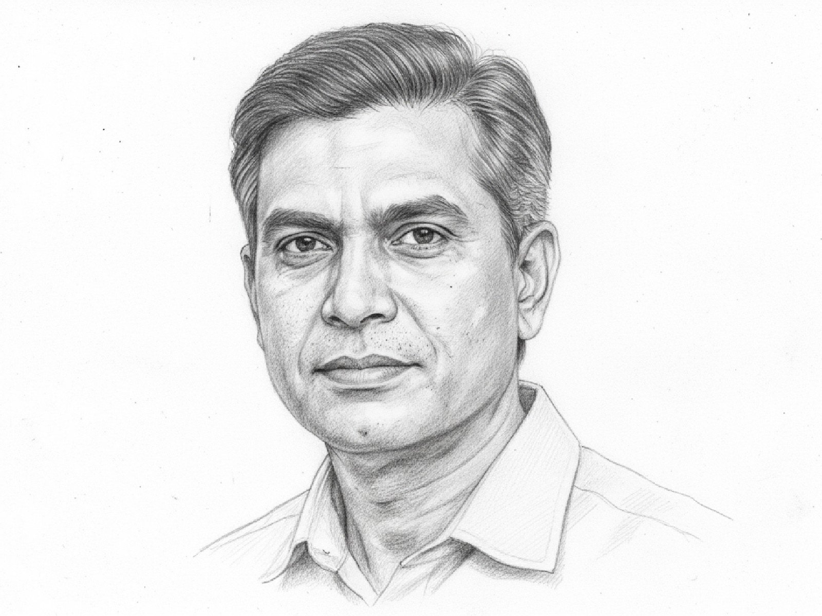 Pencil sketch portrait