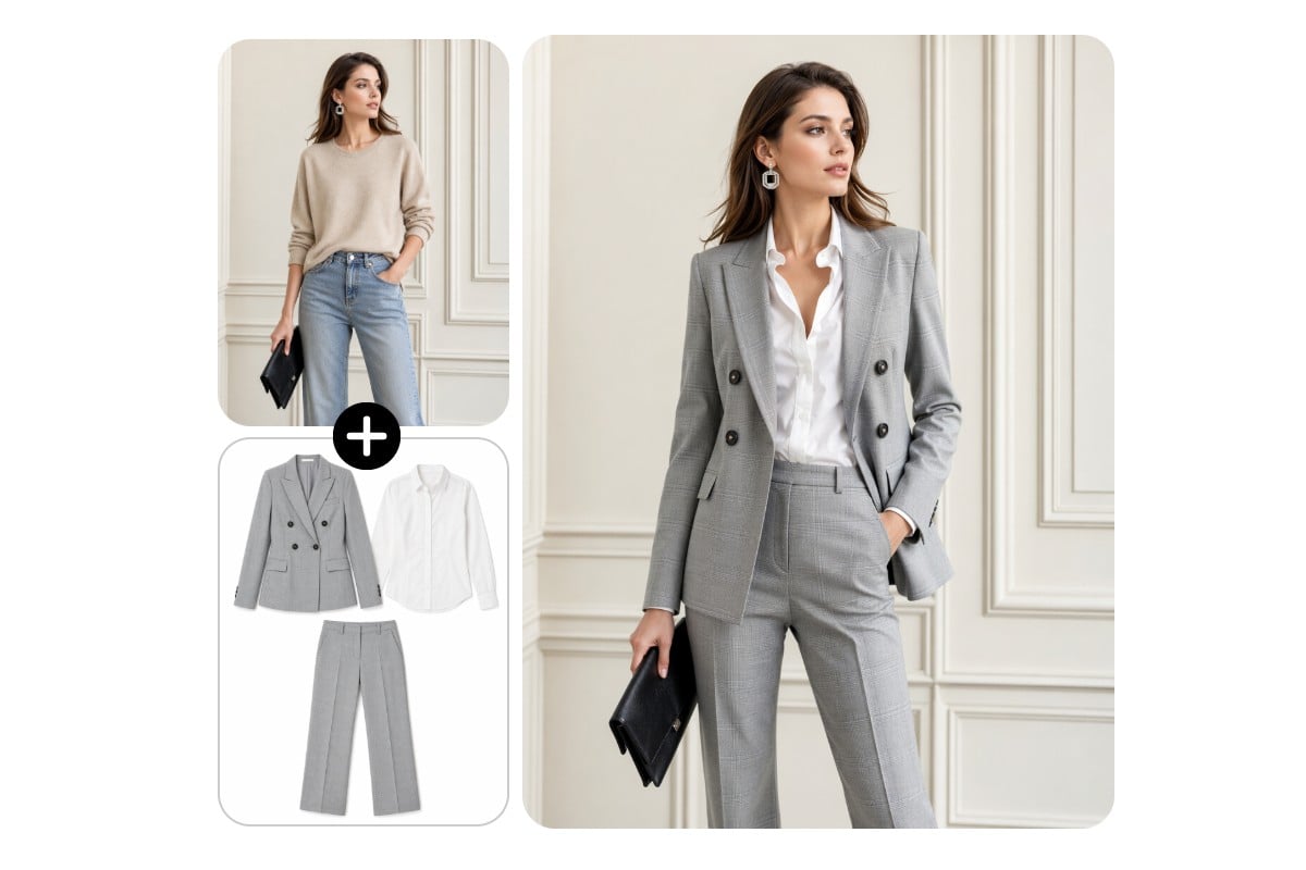 Personalize your look by uploading your suit