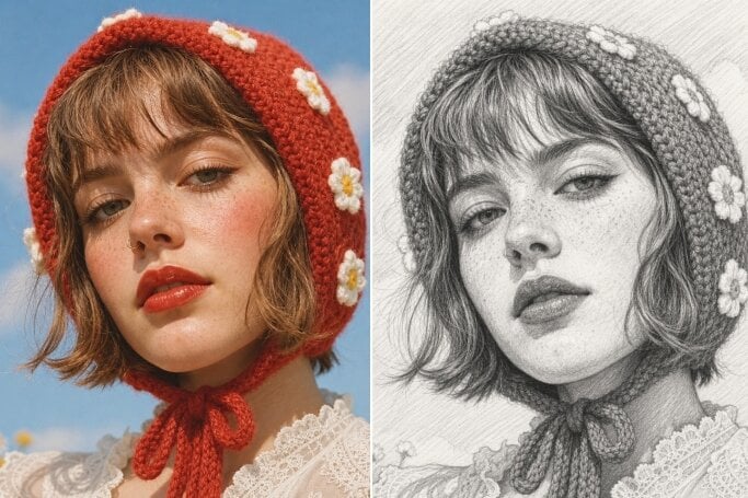 Photo to sketch preview