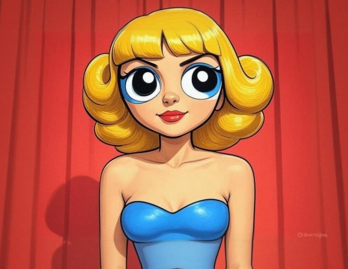 Powerpuff celebrity featuring marilyn monroe