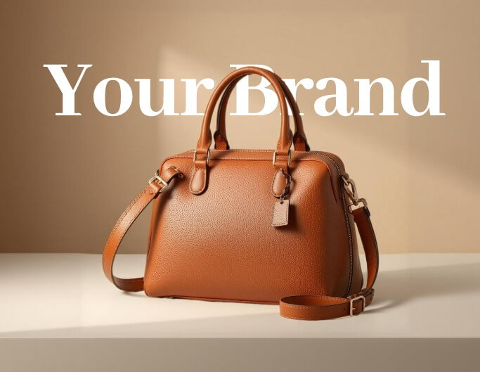 Produce professional advertisement image for bag with our text behind imag tool