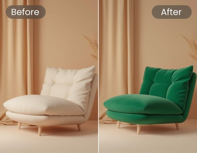 Recolor furniture and home décor
