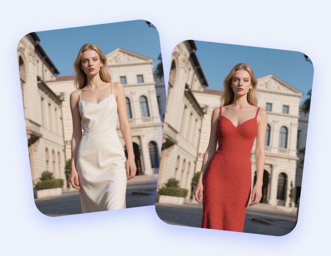 Retirer et changer les vêtements sur une photo d'une femme