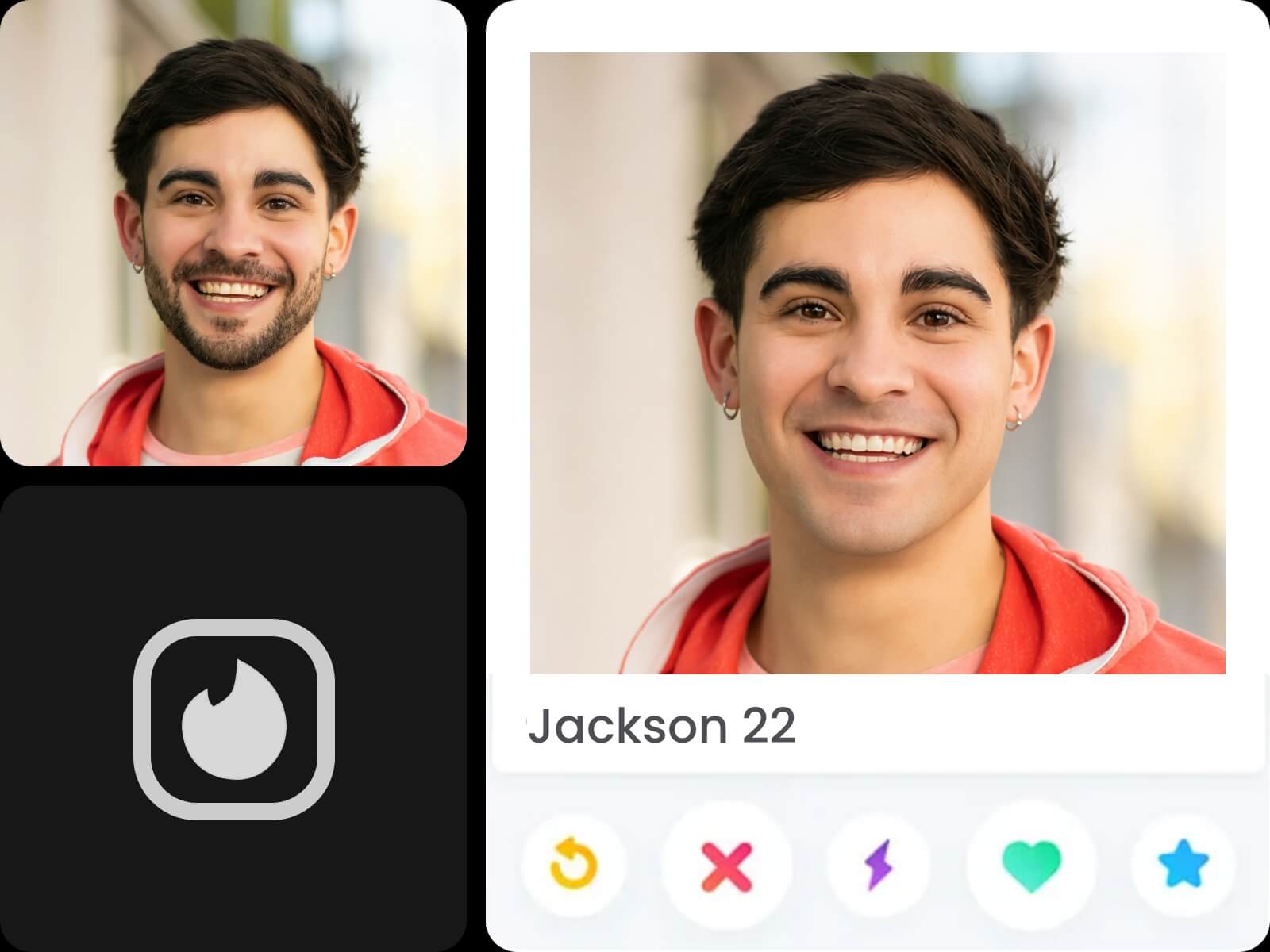 Remove beard from a photo and use it as a dating pfp