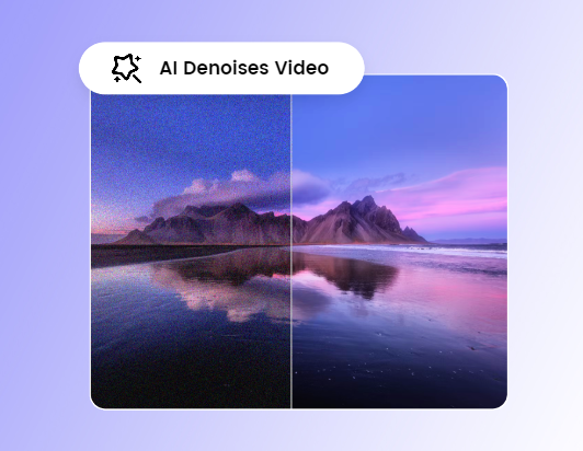Entfernen Sie Körnigkeit aus Landschaftsvideos mit dem Fotor KI-Video-Denoiser