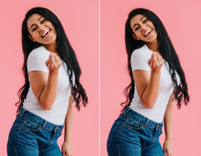 Reshape face and body in images