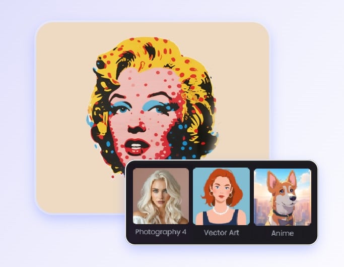 Select styles to generate a shirt design about a blonde hair woman