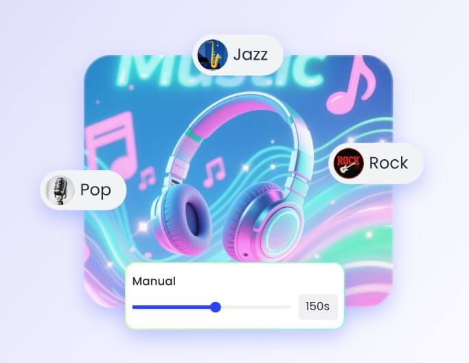 Set the desired style and length for the kpop music to be generated