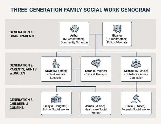 Arbre généalogique pour le travail social