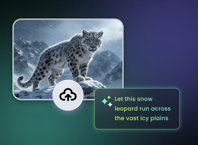 Step 1 enter a prompt or upload an image and tell Fotor AI video generator what you want