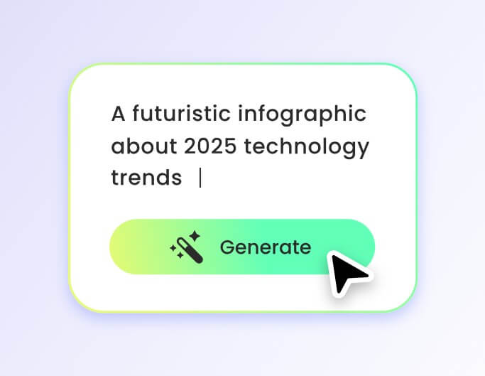 Step 1 enter your infographic prompt in the text box