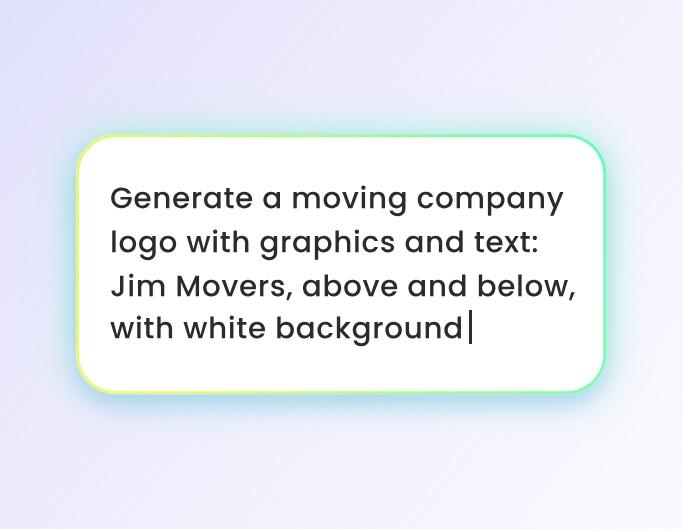 Step 1 nter a text description to generate a logo
