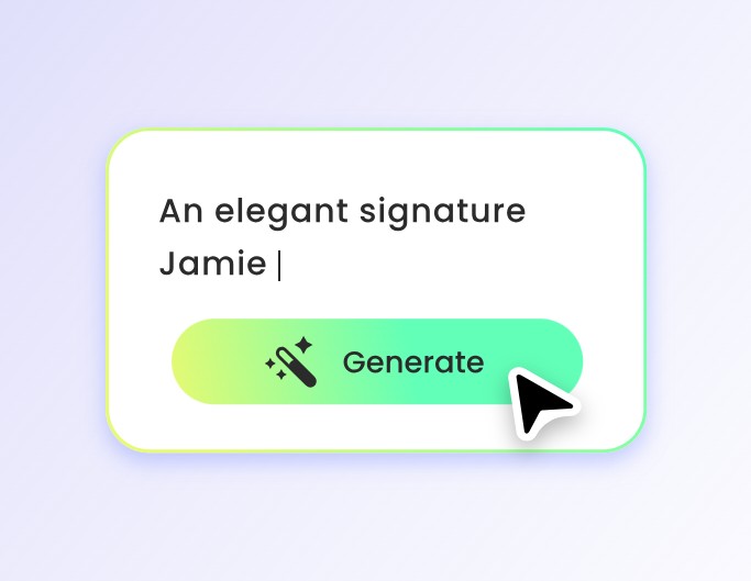 Step 1 to input the signature prompt