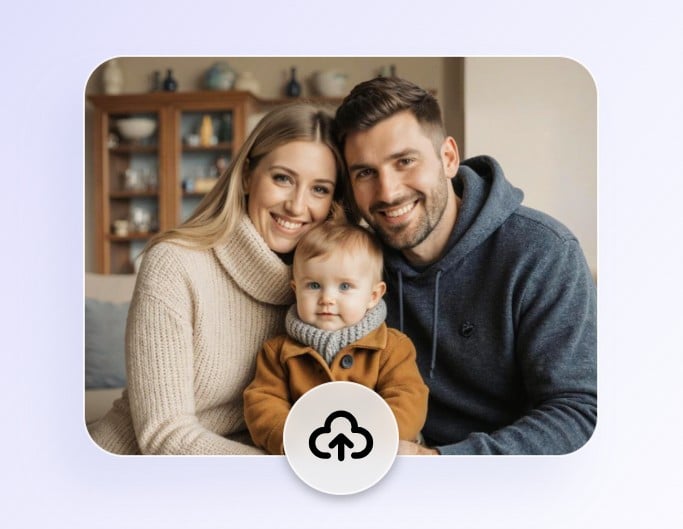 Step 1 upload a family photo