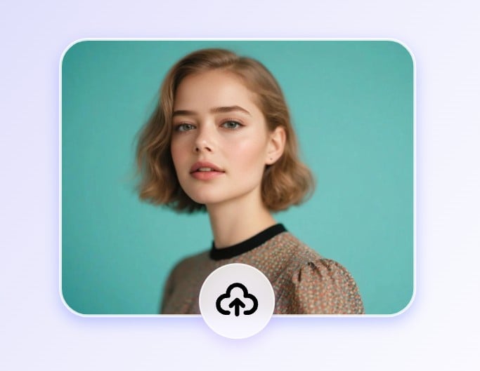 Step 1 upload a picture of a girl with curly hair