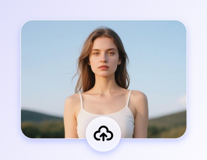 Step 1 upload an female image to Fotor AI lip sync tool