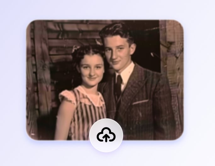 Step 1 upload an old photo featuring a couple to Fotor photo restoration tool