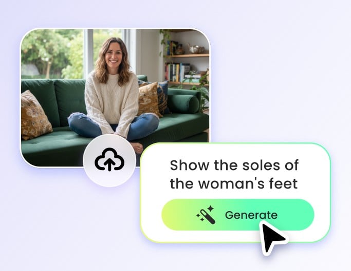 Step 1 upload image or enter prompt to Fotor AI feet generator