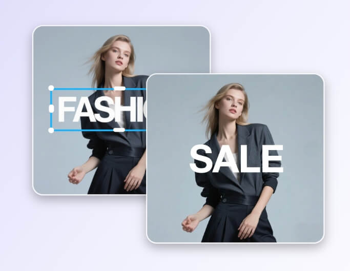 Step 2 AI automatically grabs text for replacement