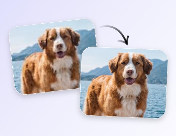 Step 2 AI automatically remove blur from photo to enhance clarity and detail