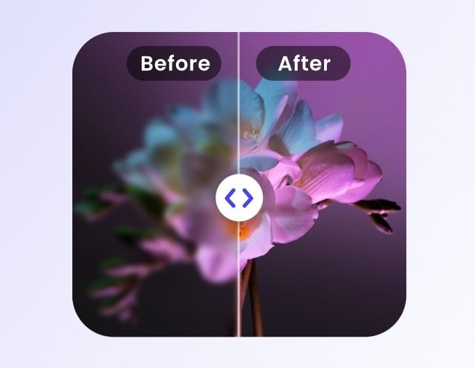 Step 2 Fotor AI photo enhancer automatically improves image quality and make photo HD