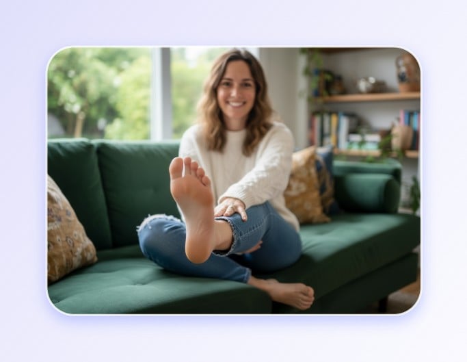 Step 2 let AI create soles or feet based on your upload or prompt