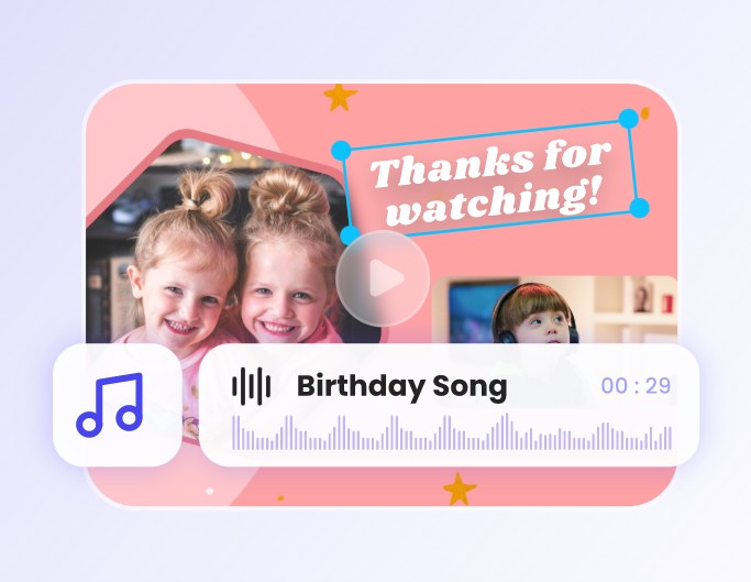 Step 2 merge and customize outros in Fotor outro video maker