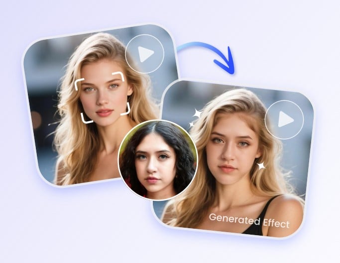 Étape 2 Prévisualiser ou générer un effet de Face Swap vidéo gratuit