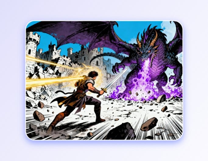 Step 2 to generate the manga image