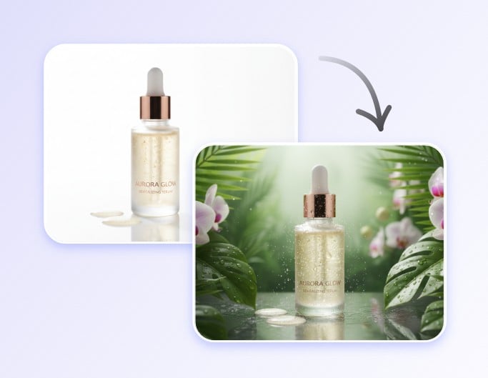 Step 2 use ai product photography to change background for product