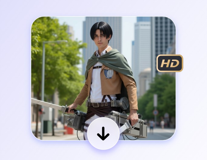 Schritt 3 Cosplay-Bild herunterladen und teilen