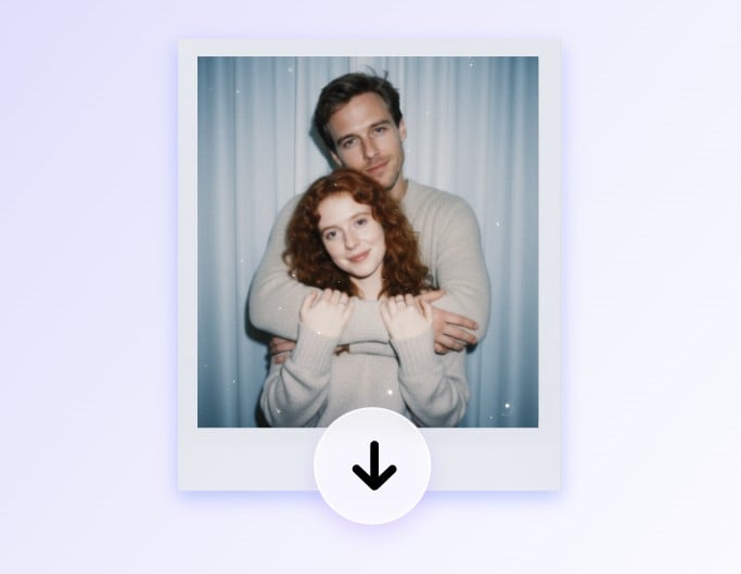 Step 3 download the AI generate Polarid picture without watermarks