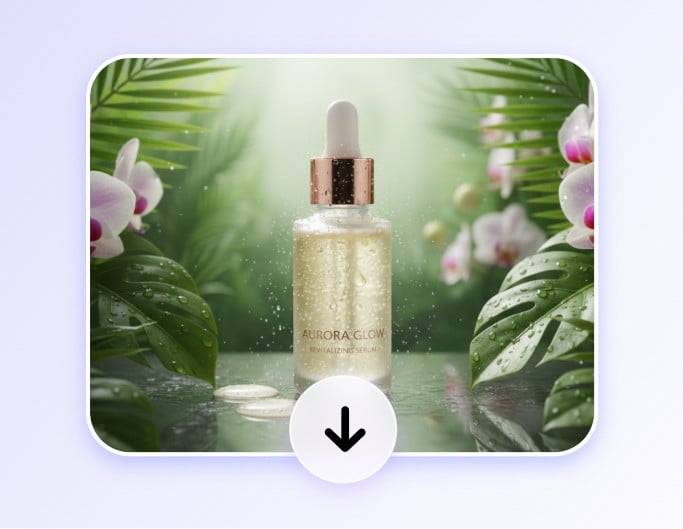 Step 3 download the ai generated product photoshoot without watermark