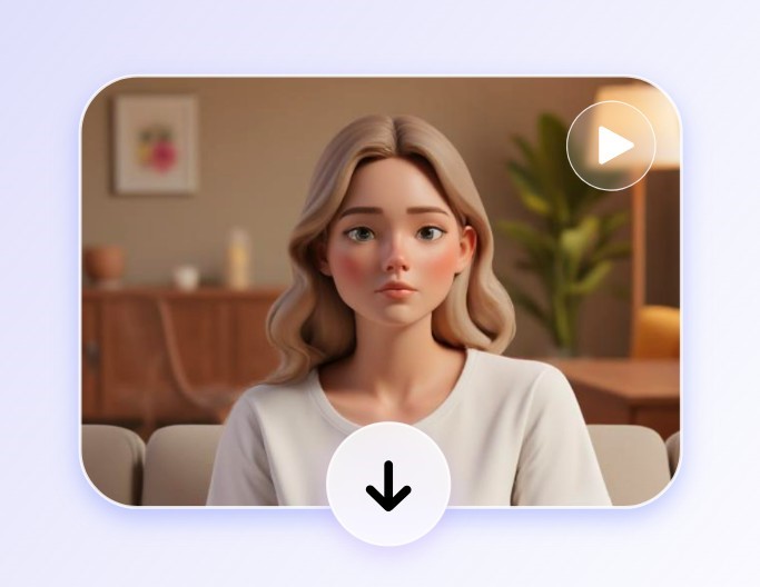 Step 3 to download the generated video