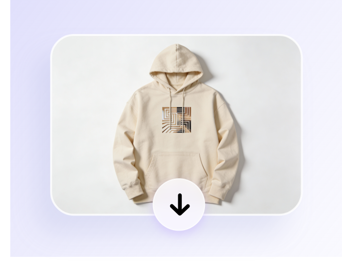 Schritt 3 Vorschau des Hoodie-Mockup anzeigen und herunterladen