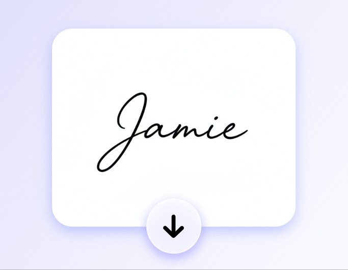 Step 3 to preview and download the signature