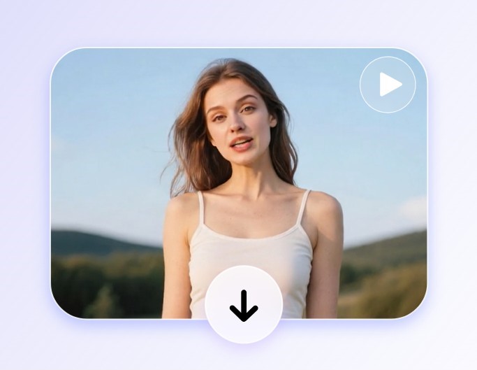 Step 4 generate and download the AI generated lip sync video to your device watermark free