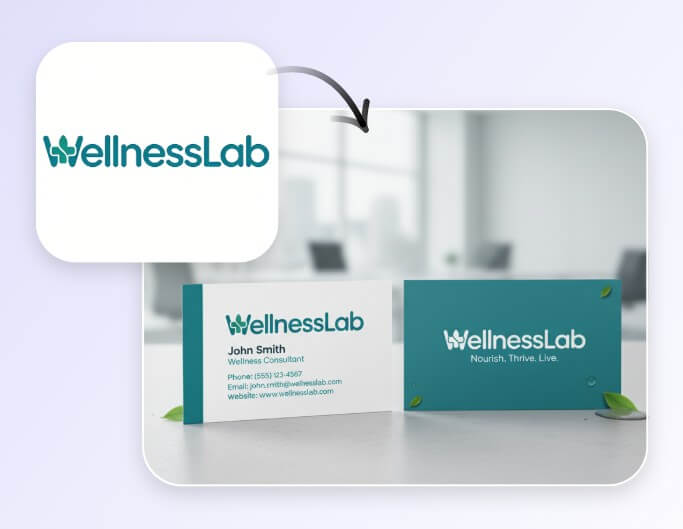 Step 4 to apply an ai generated logo font to real world scenarios