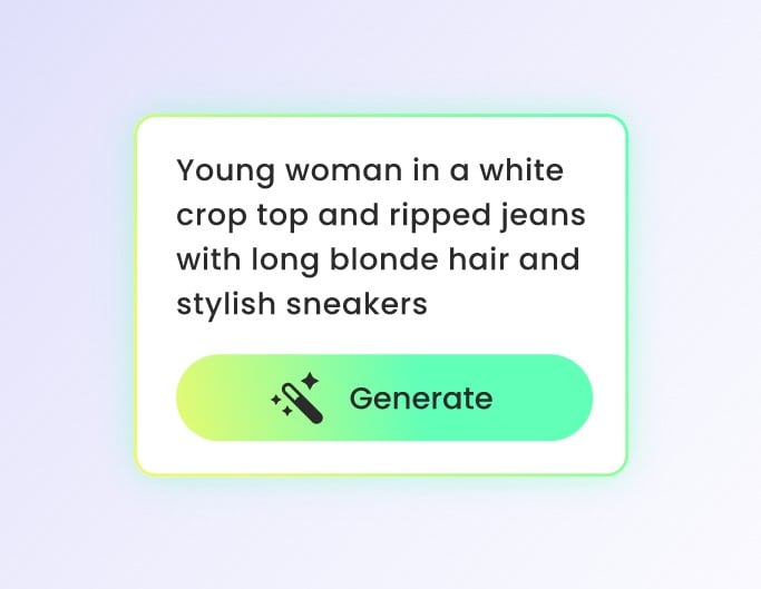 Step one to enter text prompt