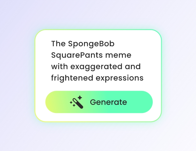 Step one to input the spongebob meme text prompt