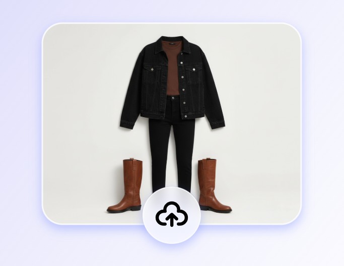 Step one to upload the clothes picture