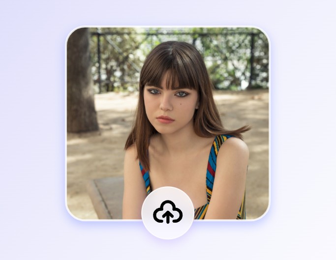 Step one upload a photo of a beautiful girl onto fotor