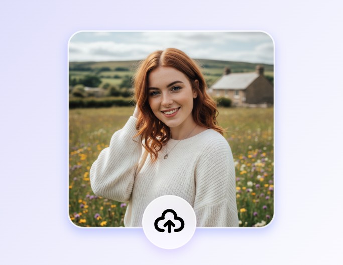 Step one upload an image of a person