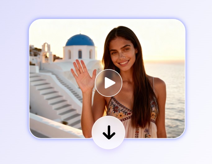 Step three download the generated video