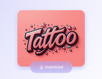 文字画像をダウンロード