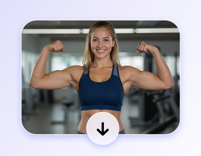 Step three to download the generated image