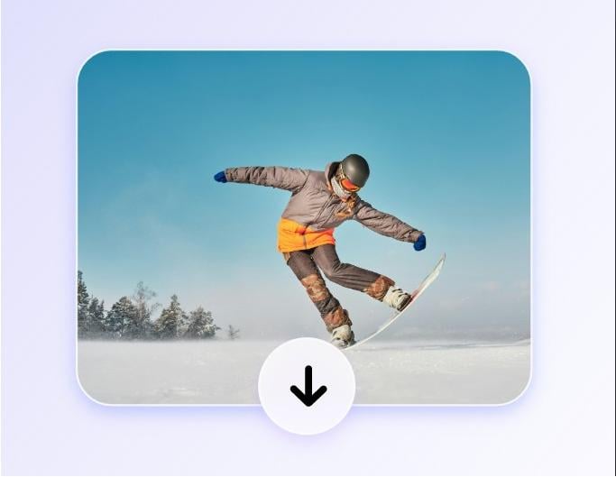 Step three to download the photo without the stamp