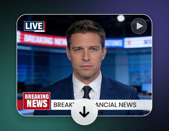 Step three to download your news video